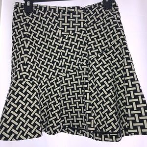 Black and White Mini Skirt